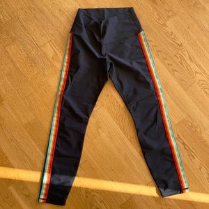 SPIRITUAL GANGSTER Rainbow Stripe Leggings - Medium